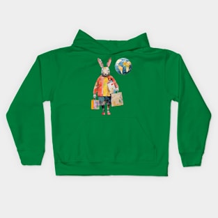 Shopping Rabbit Kids Hoodie